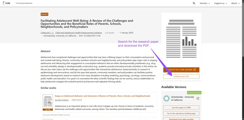 Download IEEE Papers for Free: 5 Pro Tactics (2026 Update) A search result in CORE highlighting the "Get PDF" button for a repository version of the paper.
