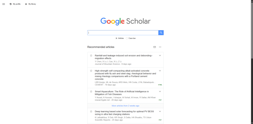 Google Scholar Best Research Databases
