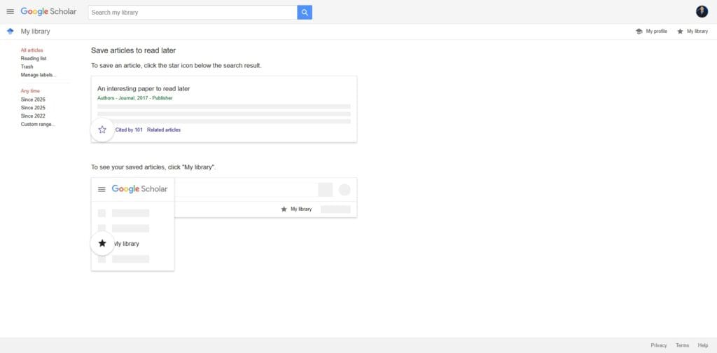 How to Use Google Scholar for Research: Complete Guide (2026) Mastering the Google Scholar My Library Feature