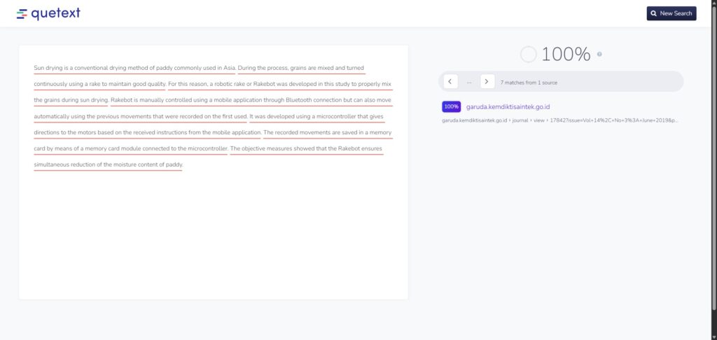 Quetext Plagiarism Check