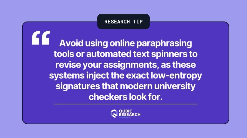 Research Tip - Does Paraphrasing Reduce AI Detection