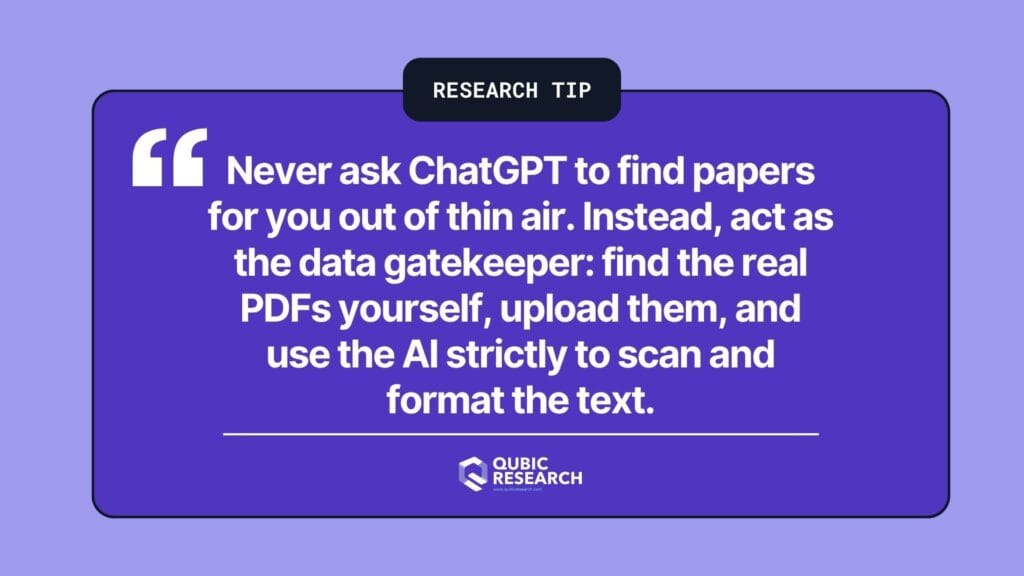 Research Tip -Literature Review Using ChatGPT