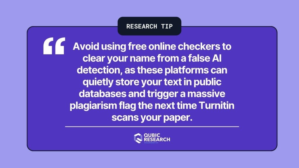 Research Tip - Turnitin Says AI Generated buy I write it